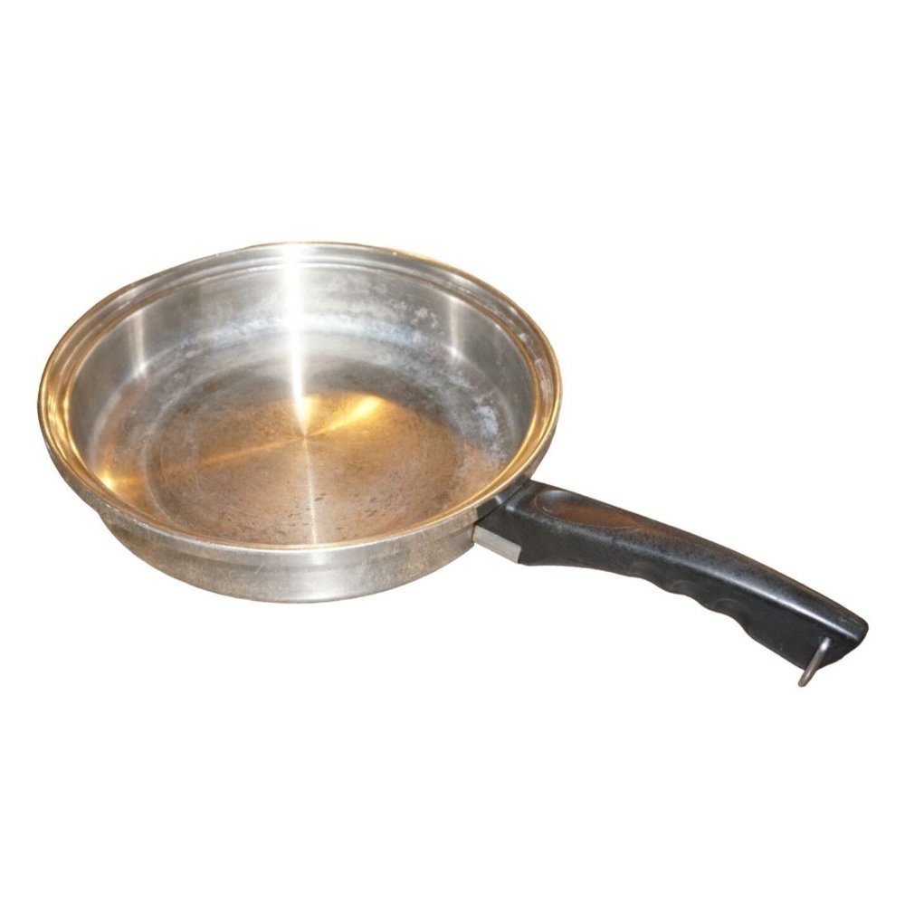 Vintage Lustre Craft Skillet 18-8 Stainless Steel 3 Ply 10" Fry Pan No Lid USA